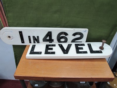 Lot 1458 - A Mid XX Century Railway Lineside Wooden...