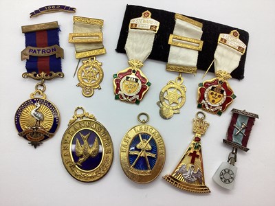 Lot 159 - Masonic Interest - Jewels including enamel...