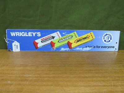 Lot 1324 - An Original Metal Advertising Sign for Wrigley'...