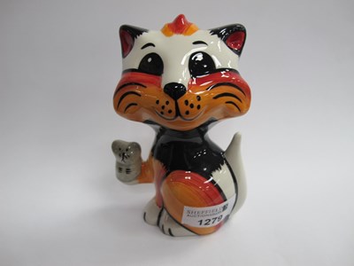 Lot 1279 - Lorna Bailey - Hunter the Cat, 13.5cm high.