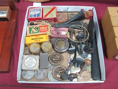 Lot 1376 - Vintage Violin Parts, including boxes of wax,...