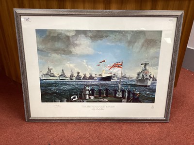 Lot 378 - British Royal Navy Themes Print, 'The Spithead...