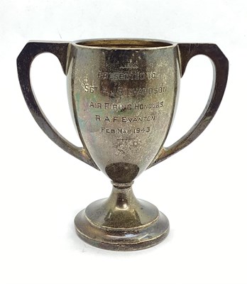 Lot 427 - WWII RAF Silver Trophy, with inscription...