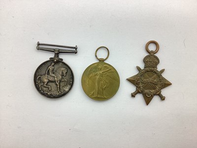 Lot 456 - WWI Trio of British Medals, including 1914-15...