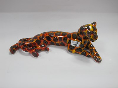 Lot 1188 - Anita Harris Model of a Hot Coals Leopard,...