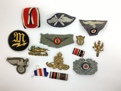 Lot 450 - WWII German Lutfwatte Cloth Insignia, German...