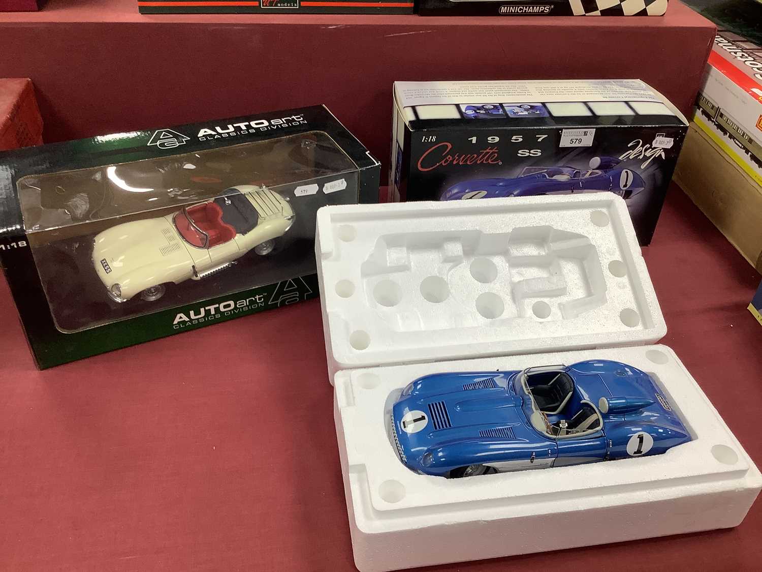 Lot 579 - Two Autoart 1:18th Scale Diecast Model Cars.