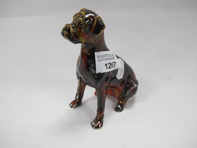 Lot 1267 - Anita Harris Multicoloured Boxer Dog Figure,...