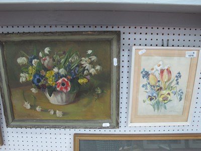 Lot 1516 - Catherine Dean (1905-83) Still Life of flowers,...