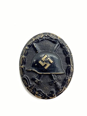 Lot 439 - WWII Third Reich German Wound Badge Black...