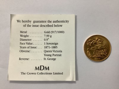 Lot 568 - 1875 Victoria Gold Sovereign, Sydney Mint,...