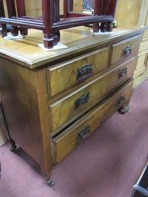 Lot 1569 - Late XIX Century Walnut Straight Front Chest...