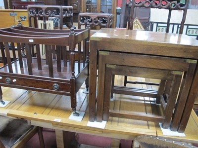 Lot 1595 - Nest of Coffee Tables, with brass corner...