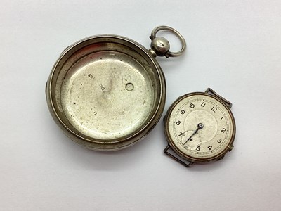 Lot 162A - A Hallmarked Silver Watch Head, the unsigned...