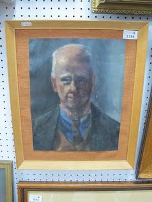 Lot 1514 - Portrait Study of a Gentleman, oil painting 30....