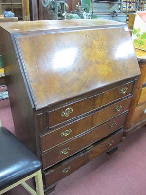 Lot 1576 - Walnut Mid XX Century Bureau, with fall front,...