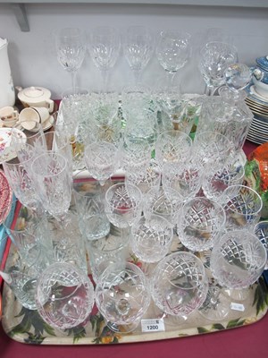 Lot 1200 - Royal Doulton Glass Ware, wine glasses, Brandy...