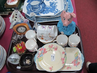 Lot 1198 - Derby Posies, six coffee cups and saucers,...