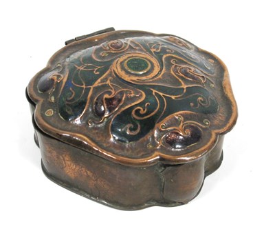 Lot 1281 - An Art Nouveau Copper Box and Hinged Cover, of...