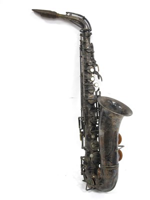 Lot 1329 - An Early XX Century Silver Plated Saxophone,...