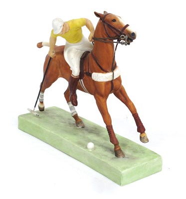 Lot 1131 - A Royal Worcester Porcelain Model of a Polo...