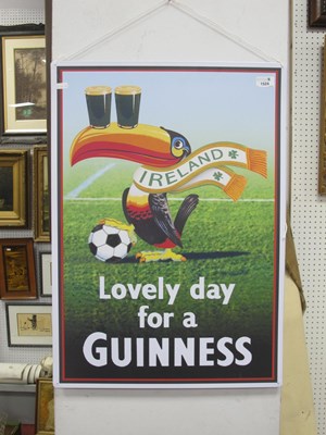 Lot 1524 - Guinness Metal Wall Sign 'Loveyl Day For a...