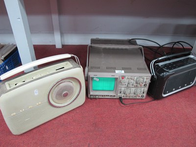 Lot 1482 - Hameg HM605 Oscilloscope. Bush TR82C radio and...