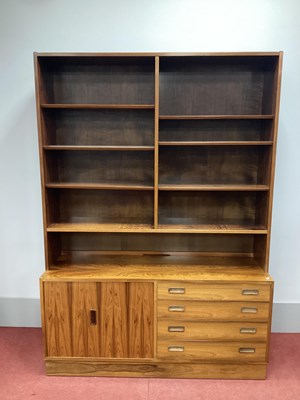 Lot 1481 - A 1960's Danish Hundevad Rosewood Bookcase -...