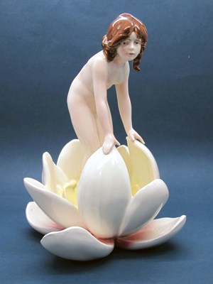 Lot 1162 - An Early XX Century Pottery Figure of a Nymph,...