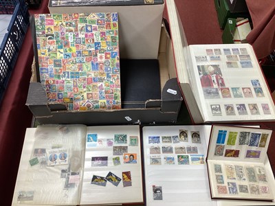 Lot 305 - Stamps; A collection of world stamps housed in...