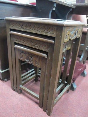 Lot 1624 - Oriental; A Nest of Tables, the tops with...