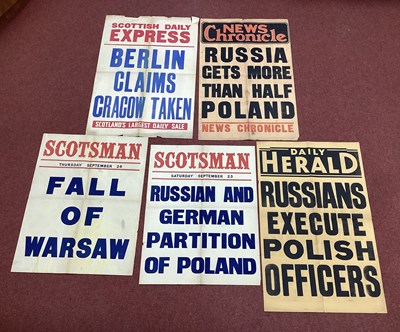 Lot 304 - Selection of WWII Blitzkreig on Poland Period...