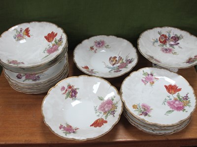 Lot 1251 - Limoges Early XX Century Porcelain Dessert...