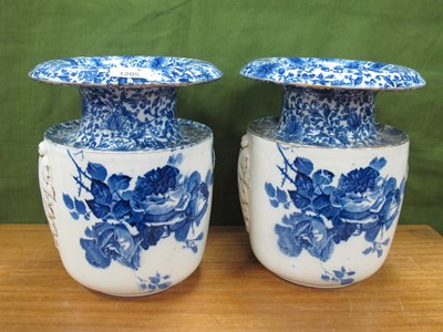 Lot 1205 - Doulton 'Gloire de Dijon' Blue and White...