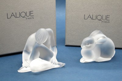 Lot 1054 - A Modern Lalique Frosted Glass Model of a...