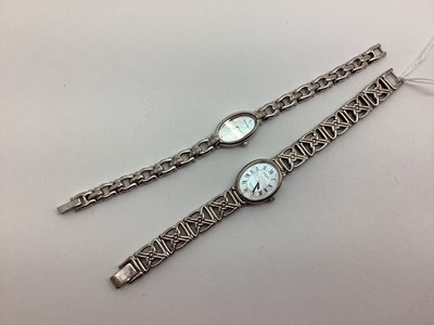 Lot 425 - Rotary; A Modern Ladies Wristwatch, the oval...