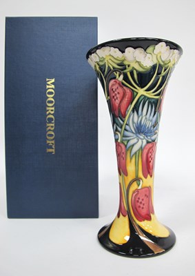 Lot 1166 - A Moorcroft Pottery Vase, of flared form,...