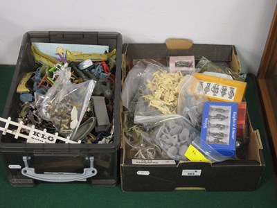 Lot 563 - A Collection of Plastic, White Metal Model...