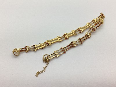 Lot 284 - A Gate Style Bracelet, of openwork design,...