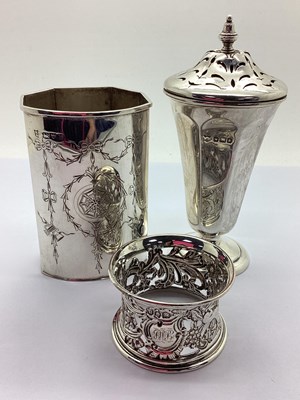 Lot 124 - A Hallmarked Silver Shaker, of tapering...