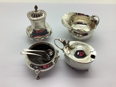 Lot 127 - A Chester Hallmarked Silver Lidded Mustard,...