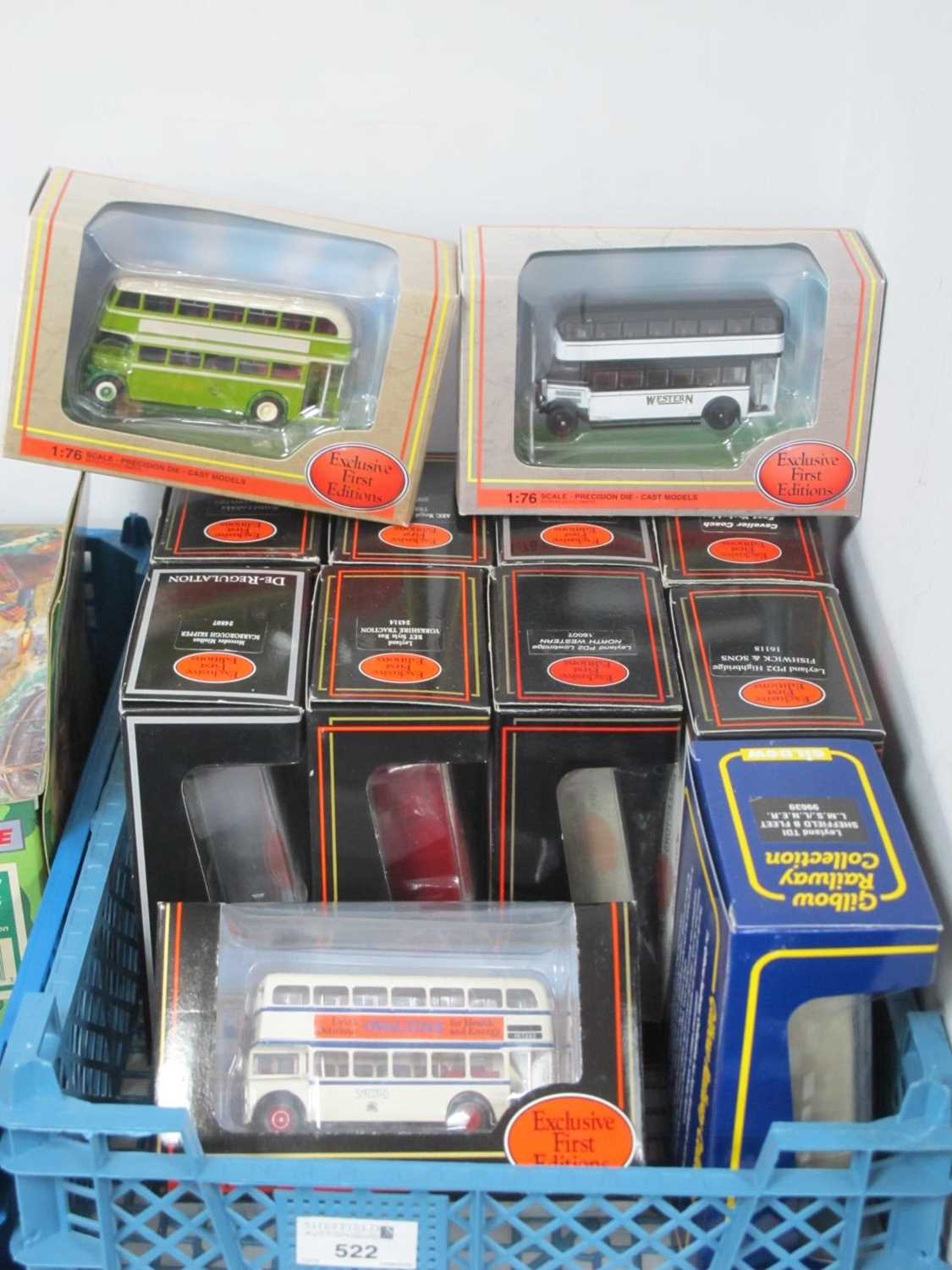 Lot 522 - Twelve 1:76th Scale Diecast Model Buses by EFE...