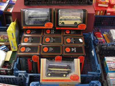 Lot 595 - Twelve 1:76th Scale Diecast Model Buses by EFE...