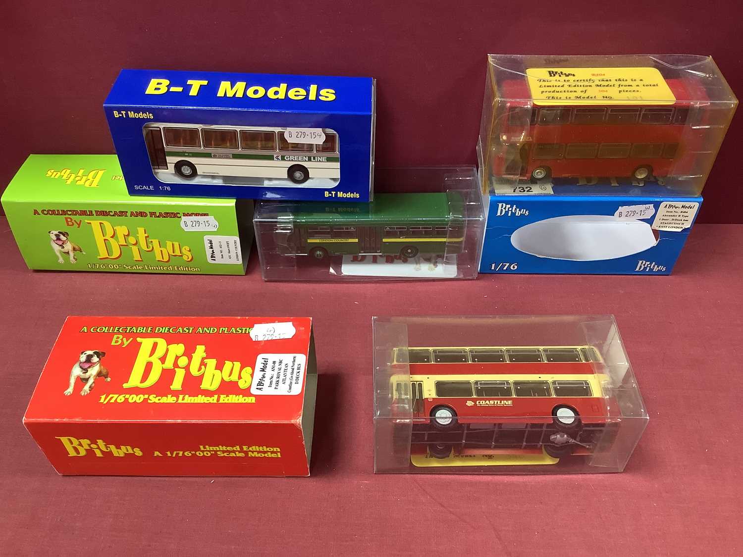 Lot 732 - Four 1:76th Scale Diecast Model Buses by...