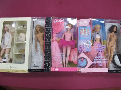 Lot 326 - Barbie; Five Boxed Barbie Dolls, including...