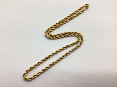 Lot 299 - A 9ct Gold Ropetwist Chain, of uniform design.