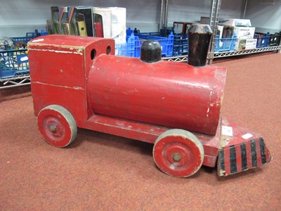 Lot 396 - A Scratch Built Wooden Construction 'push...