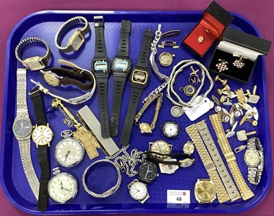Lot 48 - Assorted Ladies and Gent's Wristwatches, watch...