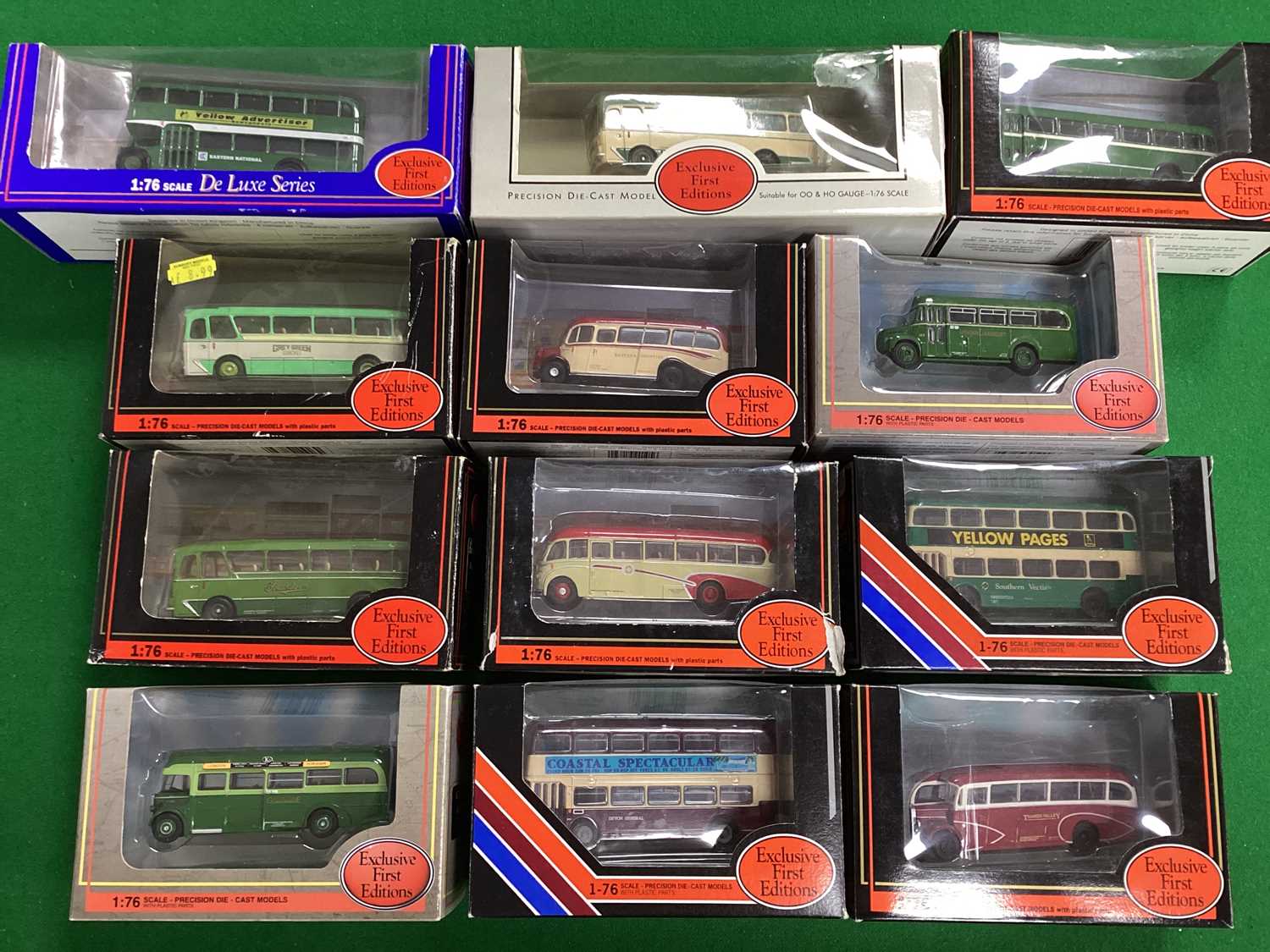 Lot 512 - Twelve 1:76th Scale Diecast Model Buses by EFE...