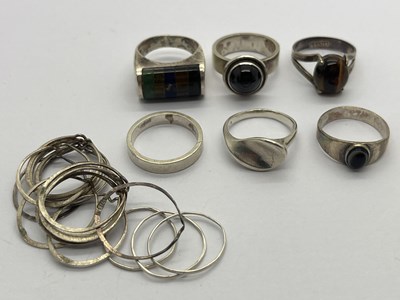 Lot 353 - Modernist Style and Other Dress Rings,...